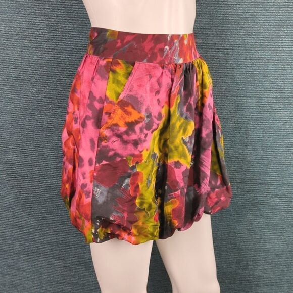 Trina Turk Silk/Wool Blend Bubble Hem Skirt Runs Large, See Notes!! - Picture 2 of 12